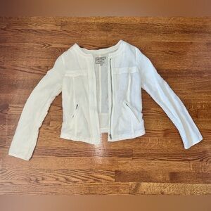 Lucky Brand linen blend White Jacket